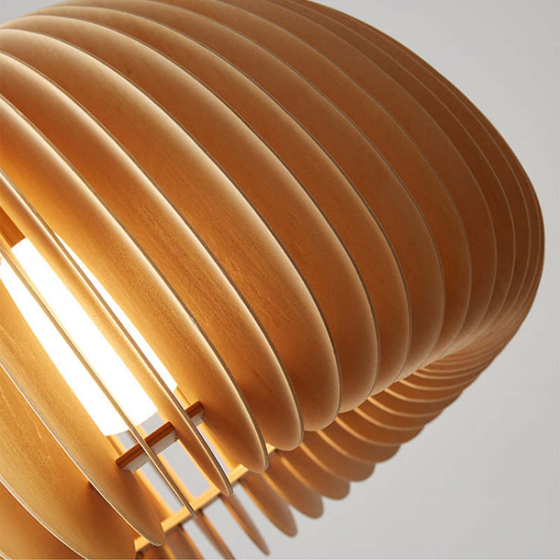 Muto Artificiale Metallo Legno Lampade a Sospensione Camera da Letto