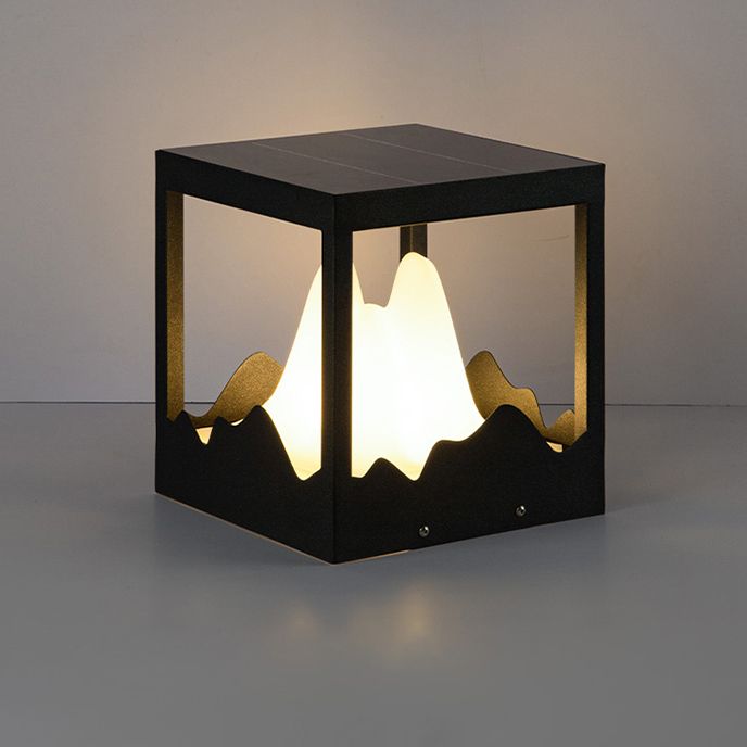 Ray Lampade da Esterni Metallo Nero/Bianco Motagna Solare
