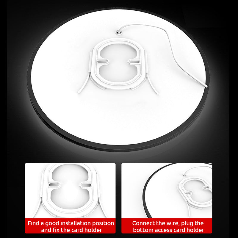 Arisha Moderne LED Plafoniere Soffitto Bianche/Nere Rotonde Bagni