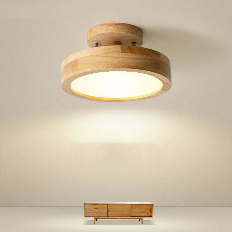 Arisha Moderne Design LED Plafoniere Ingresso Acrilico/Legno Rotonda Legno/Bianco/Rosa/Verde/Grigio