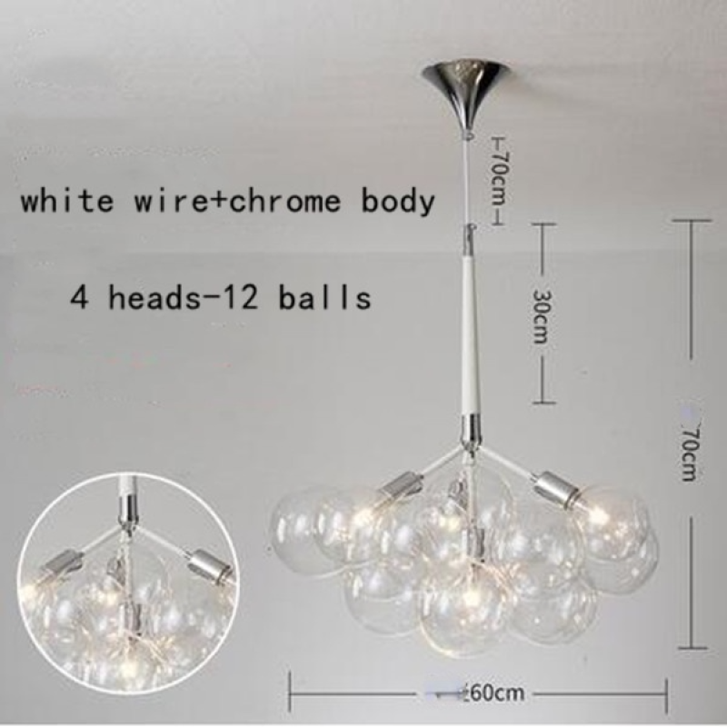 Valentina Decorativo LED Lampade a Sospensione Bianche/Nere/Caffè Bolle Soggiorno/Camera da Letto