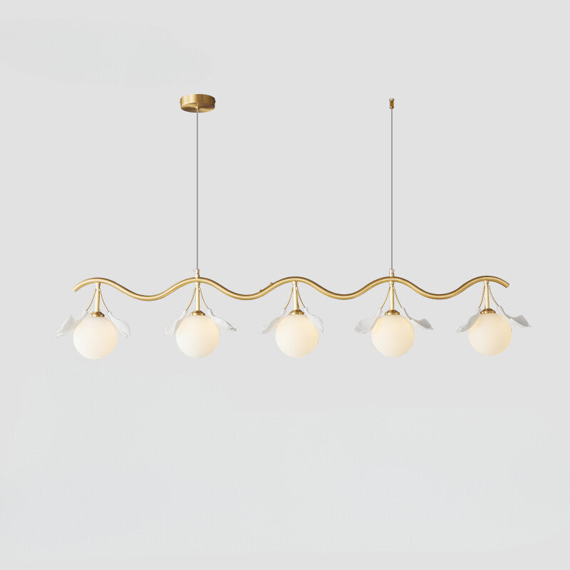Olivia Lussi Metallo Vetro Lampadari Oro Camera da letto Soggiorno