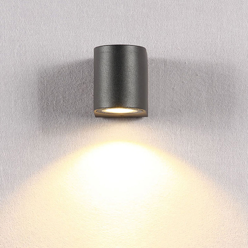 Ray Moderne LED Lampade da Esterno Metallo Nero Quadrato Minimalista