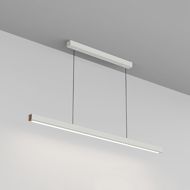 Arisha Minimalista LED Lampada a Sospensione Metallo/Legno Lineare Dimmerabile Soggiorno/Camera da Letto
