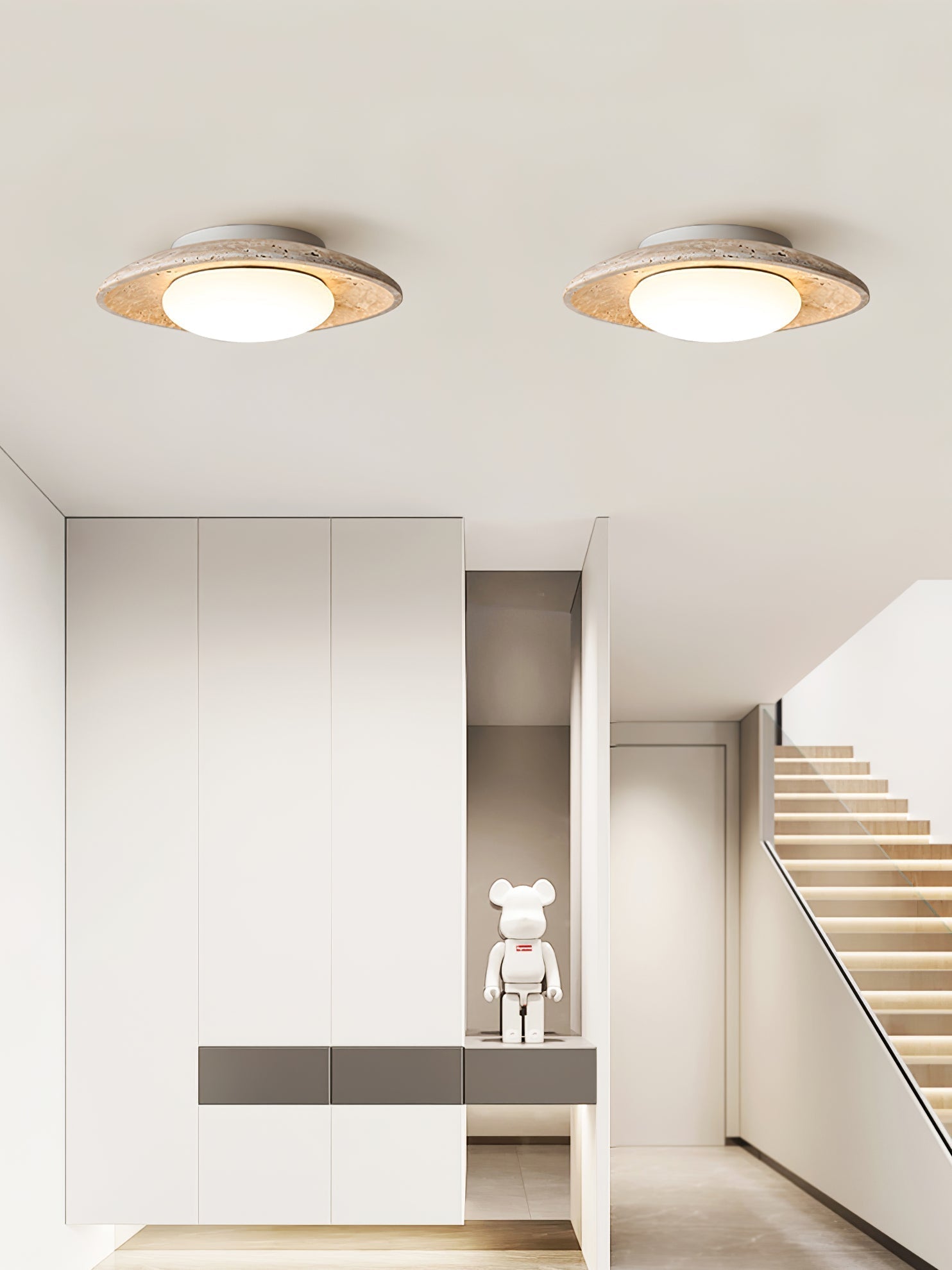 Lena Travertine Ceiling Light - Neutralighting