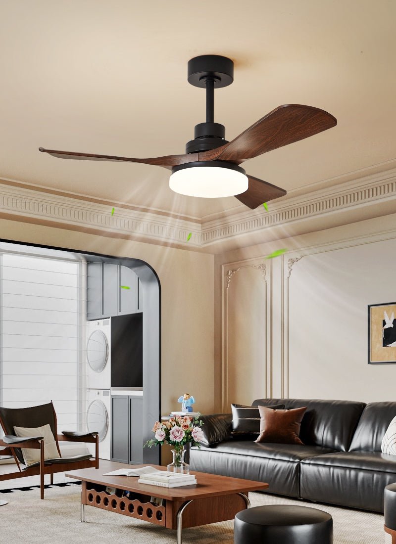Ventilatore da soffitto moderno Ulvren, diametro 107cm
