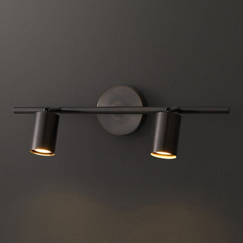 Arisha Lampada da Parete Spotlight Rotabile a Cilindro in Ottone