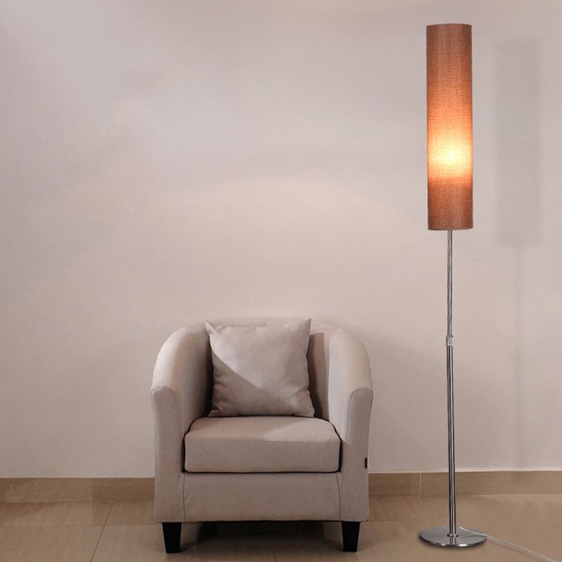 Ritta Moderne LED Lampade da Terra Tessuto/Metallo Salotto Bianco/Rosso/Marrone/Caffè