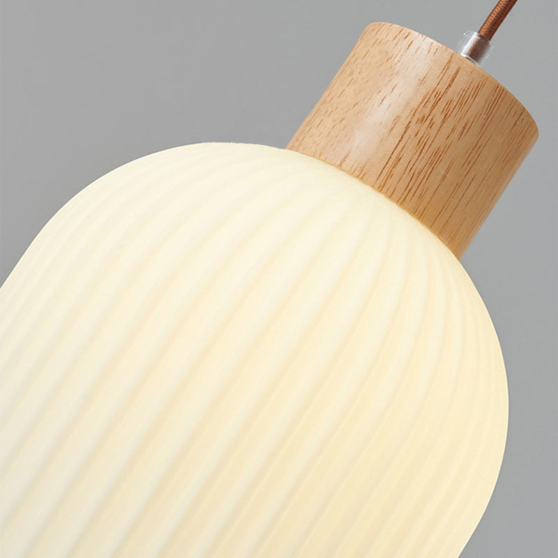 Muto Moderno Legno/Vetro Lampade a Sospensione Bianco Soggiorno Camera da Letto