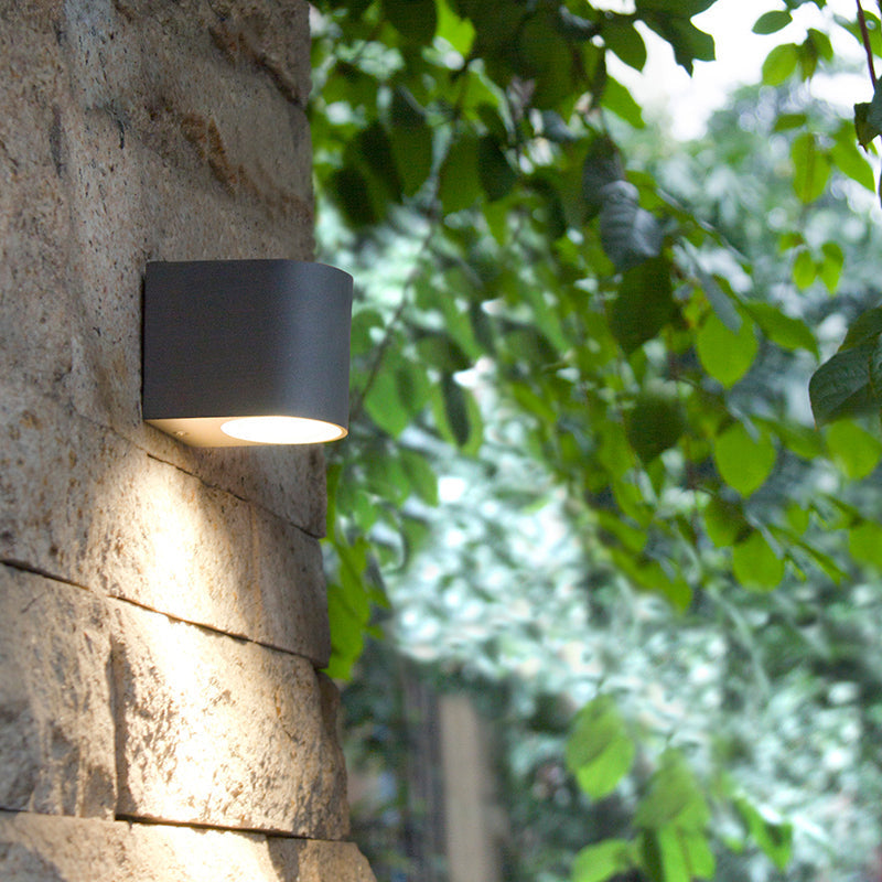 Ray Moderne LED Lampade da Esterno Metallo Nero Quadrato Minimalista