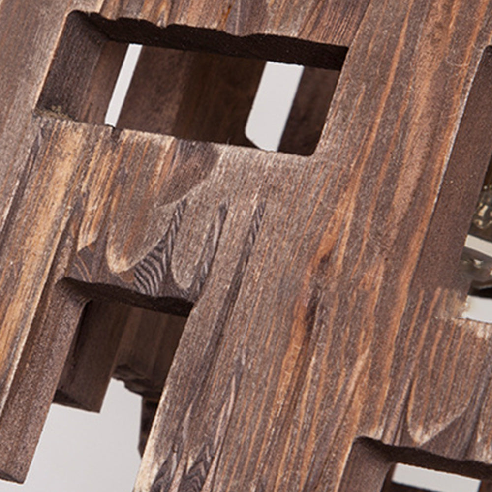 Epoch Retro Rettangolare Lampade a Sospensione Metallo/Legno