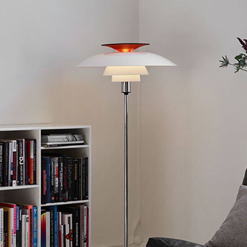 Mira Moderne Disco Volante LED Lampade da Terra Metallo/Acrilico