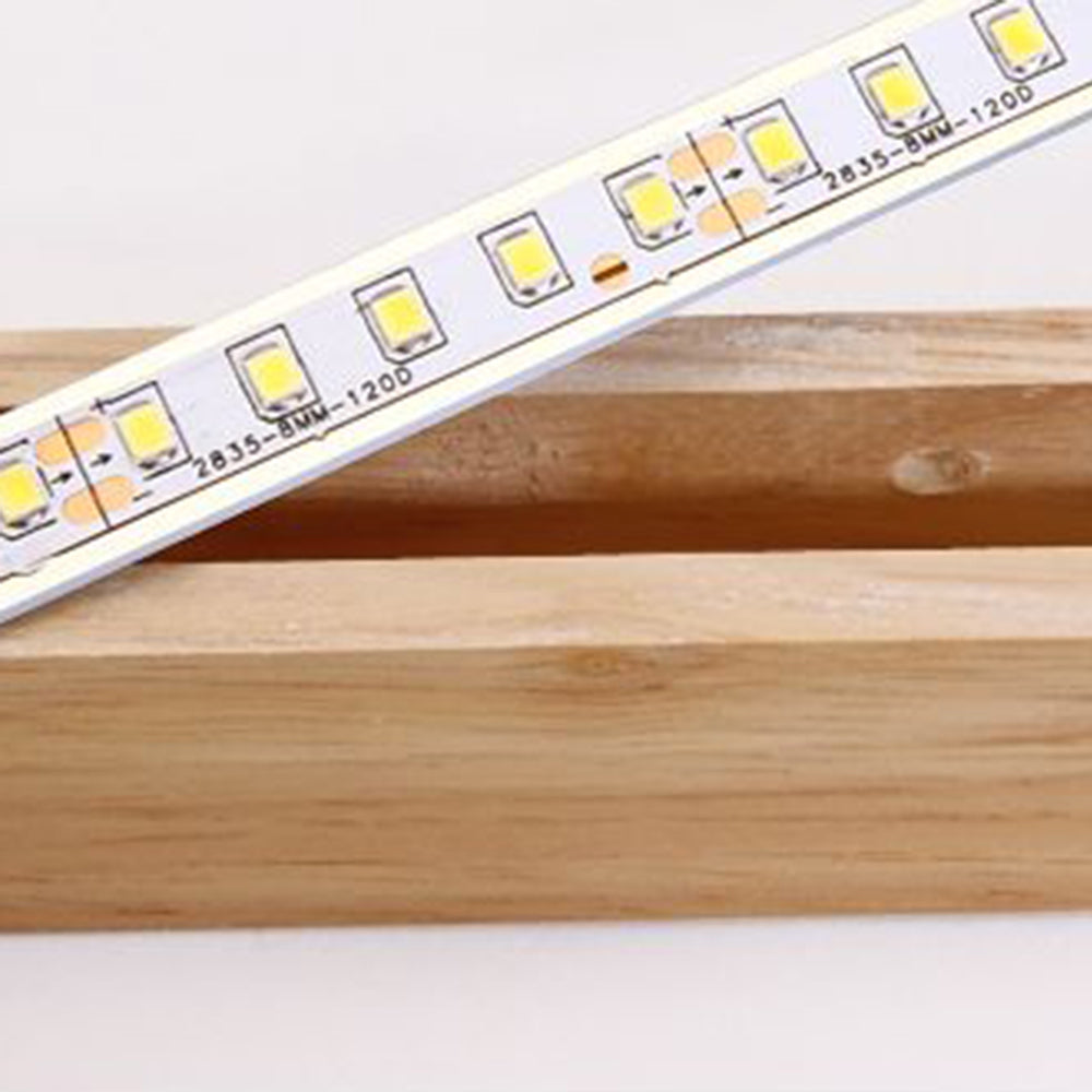 Muto Minimalismo Classico LED Applique Lungo Metallo Legno Vanità Specchio Bagno/Sala Studio