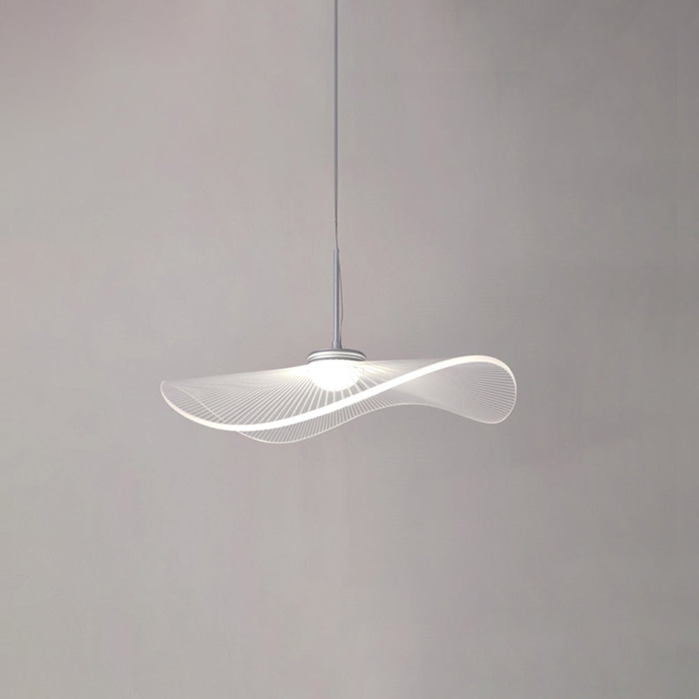 Arisha Lampada a Sospensione Forma Metallo Bianco Designer Lotus Foglia