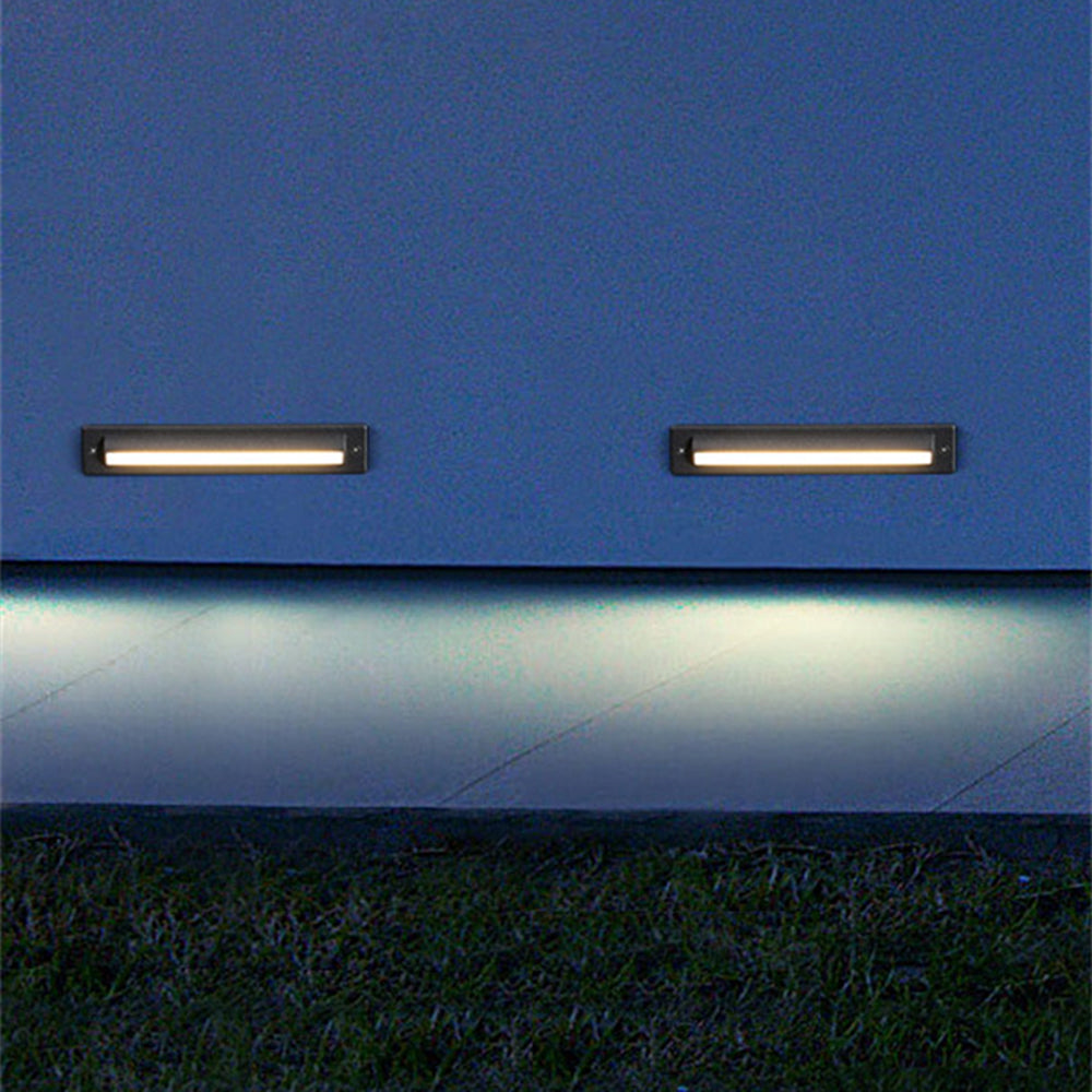 Ray Moderno Rettangolare Lineare Metallo Lampade da Esterno Giardino