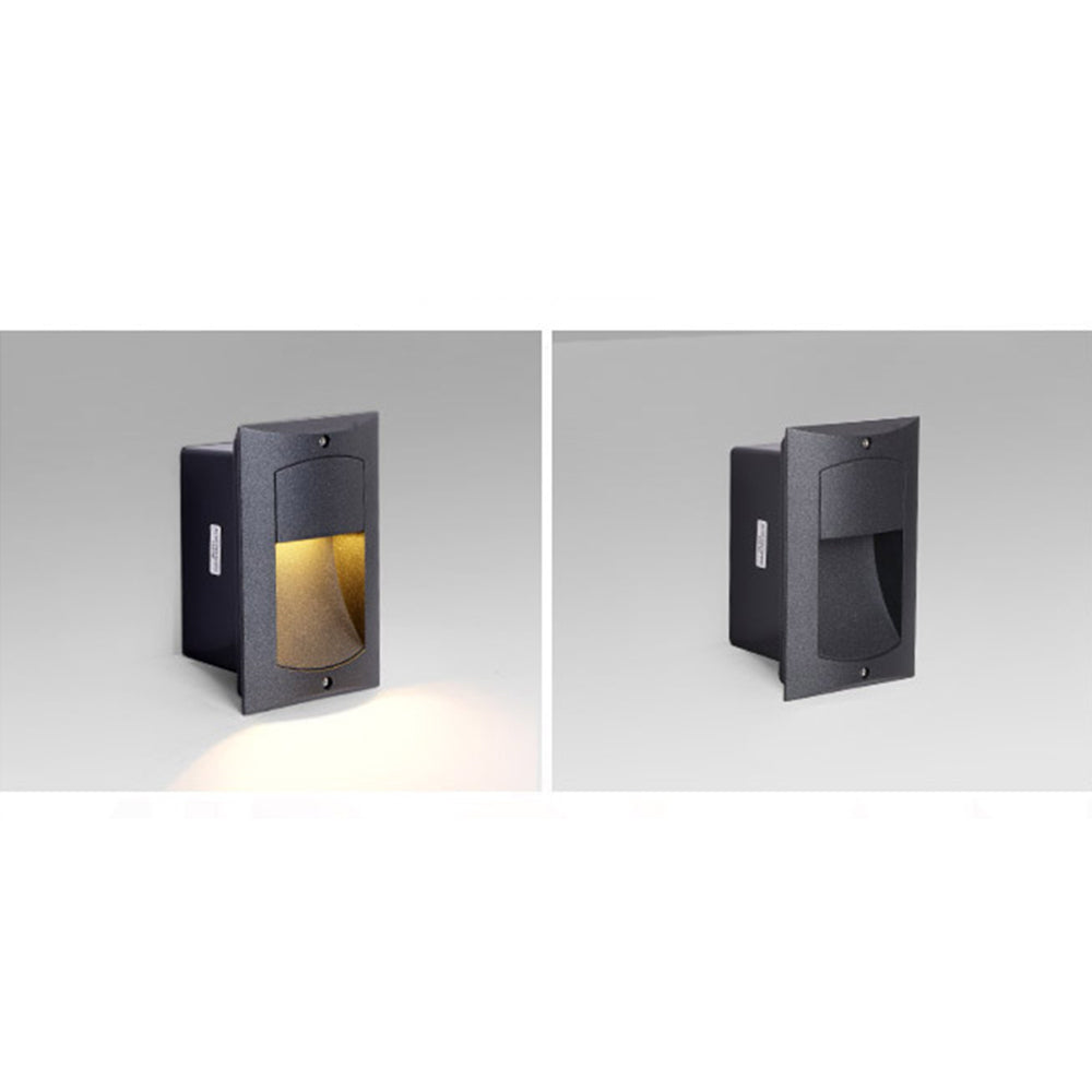 Ray Moderno Rettangolare Superficie Metallo Lampade da Esterno Balcone