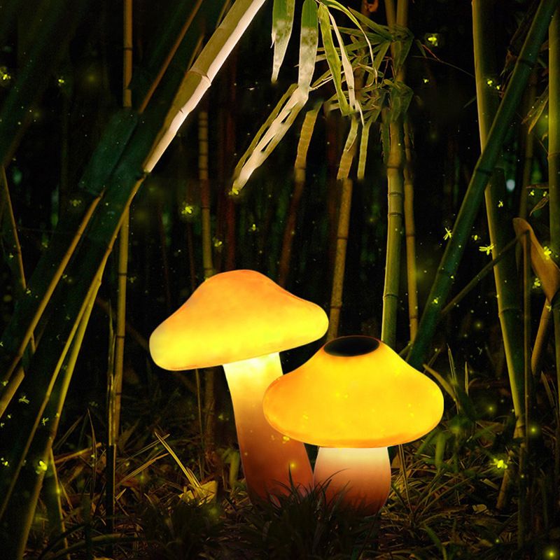 Ray Funghi Luce Terra Esterna, Cablata /Solare, Arancione