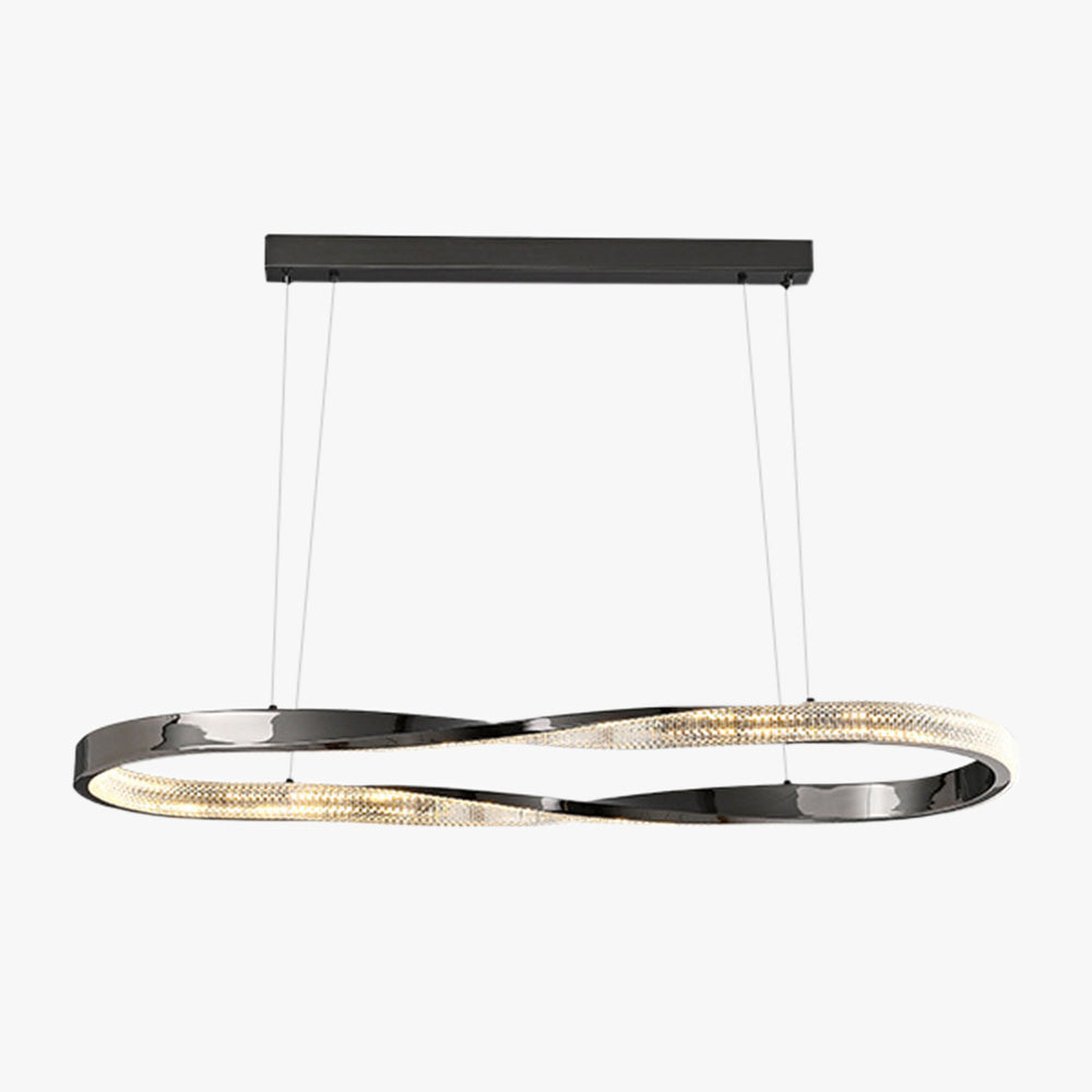 Kristy Minimalismo LED Squillo Lampade a Sospensione Metallo Acrilico Oro/Nero Soggiorno/Camera da Letto