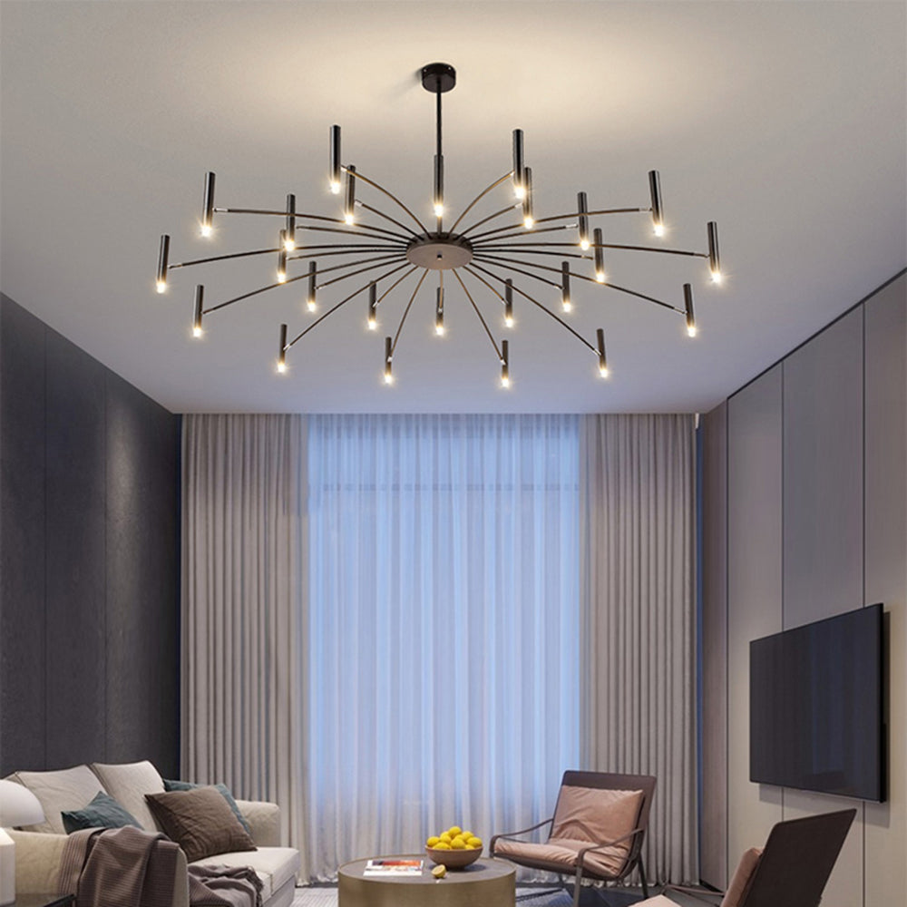 Arisha Moderno LED Urbano Lambada a Sospensione Bianco/Nero Metallo Soggiorno/Camera da Letto