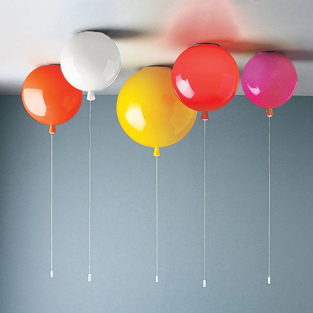 Aria Plafoniera Moderna in Acrilico a Palloncino Bianco