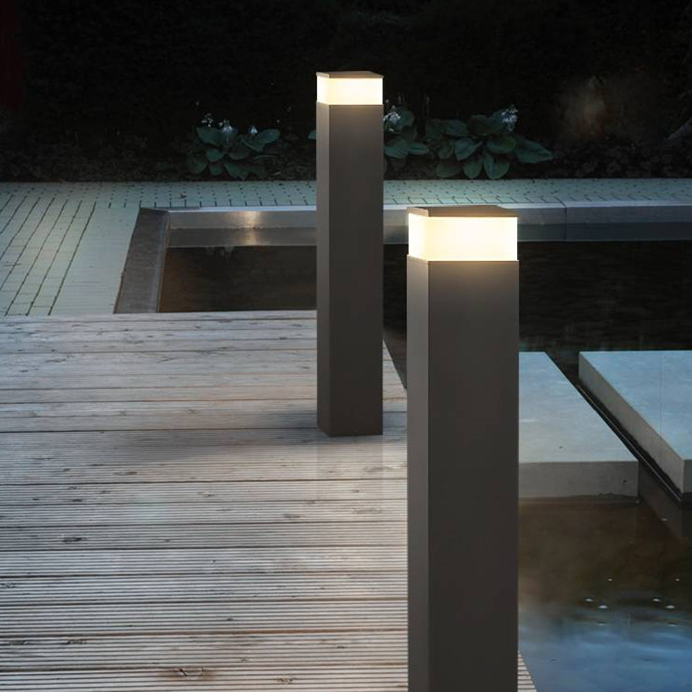 Ray Moderno Rettangolare Metallo Lampade da Esterno