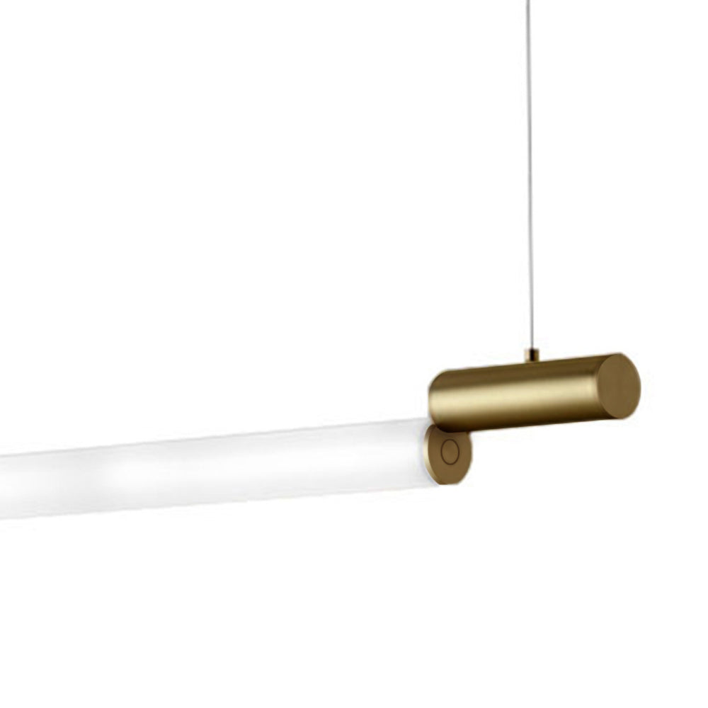 Arisha Minimalista LED Lampade a Sospensione Metallo/PVC Oro Lineare