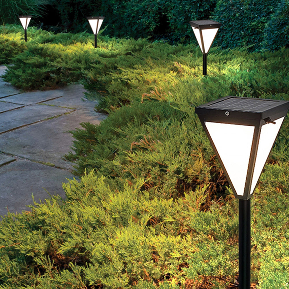 Ray Moderno LED Tapered Solare Metallo Lampade da Esterno Giardino