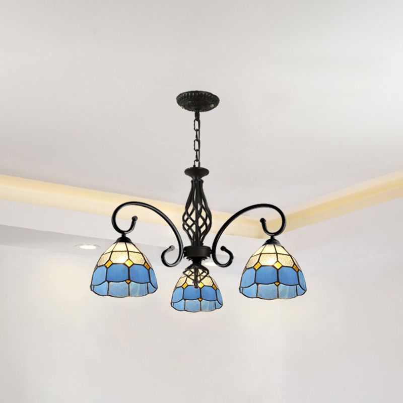 Silva Tiffany Ramo Mediterraneo Metallo Lampadari