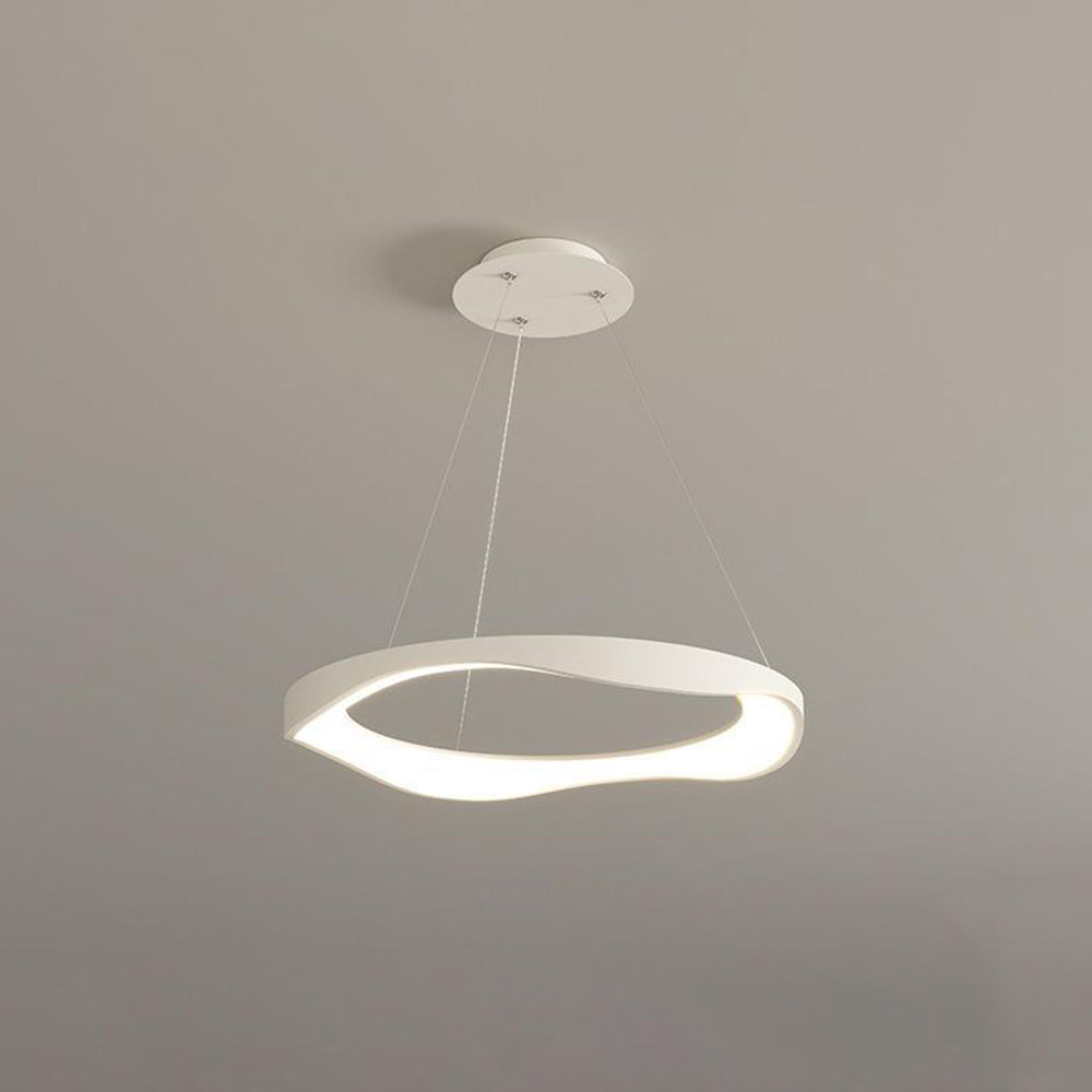 Arisha Moderna LED Lampada a Sospensione Nero/Banco Rotondo Sala da Pranzo