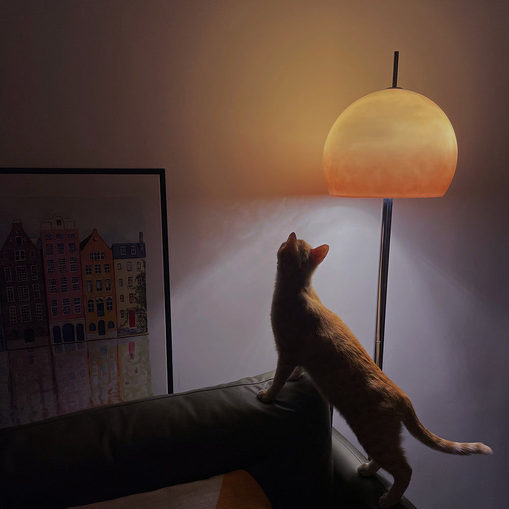 Mira Design LED Lampada da Terra Tramonto 3 Temperatura Colore Commutabile Vetro