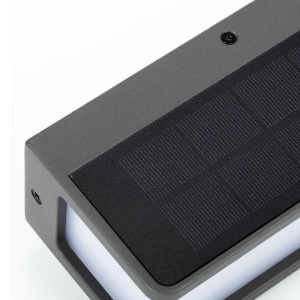 Ray Moderno Minimalista Rettangolare Sensore Solare Applique da Esterno