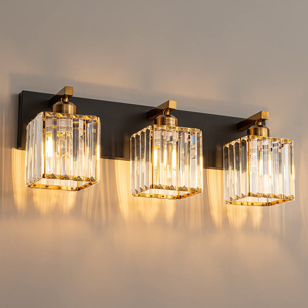 Kristy Vintage LED Classico Trasparente Applique Piazza Metallo/Cristallo Oro Soggiorno/Camera da Letto/Sala da Pranzo/Cucina