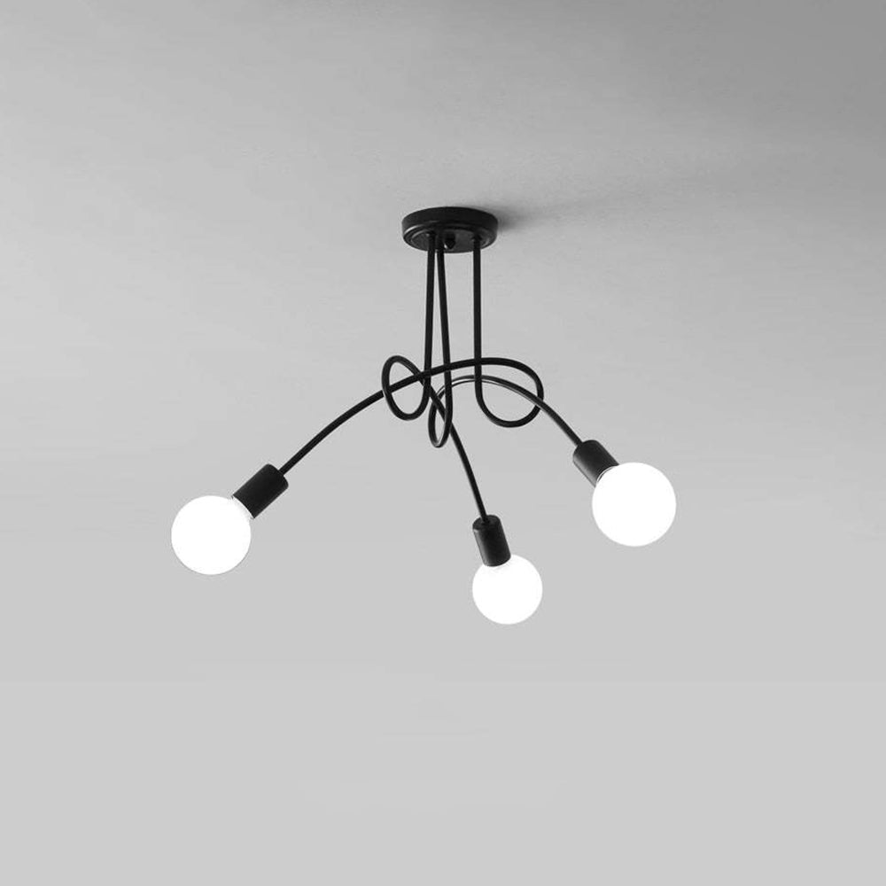 Valentina Moderno LED Speciale Lineare Curva Metallo Plafoniere Sala da Pranzo/Soggiorno