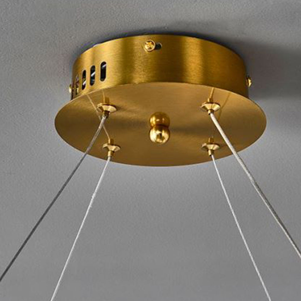 Arisha Creative Anello Metallo Acrilico Lampade a Sospensione