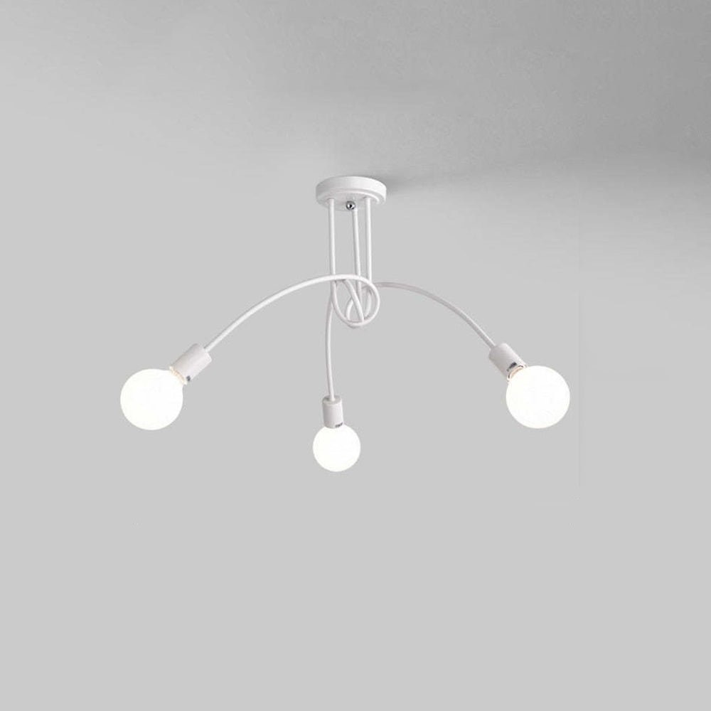 Valentina Moderno LED Speciale Lineare Curva Metallo Plafoniere Sala da Pranzo/Soggiorno
