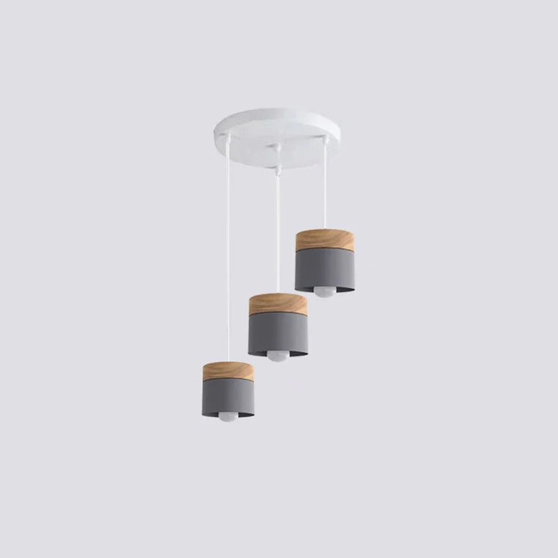 Valentina Nordiche Colorato LED Lampade a Sospensione Metallo/Legno Globo Soggiorno/Camera da Letto