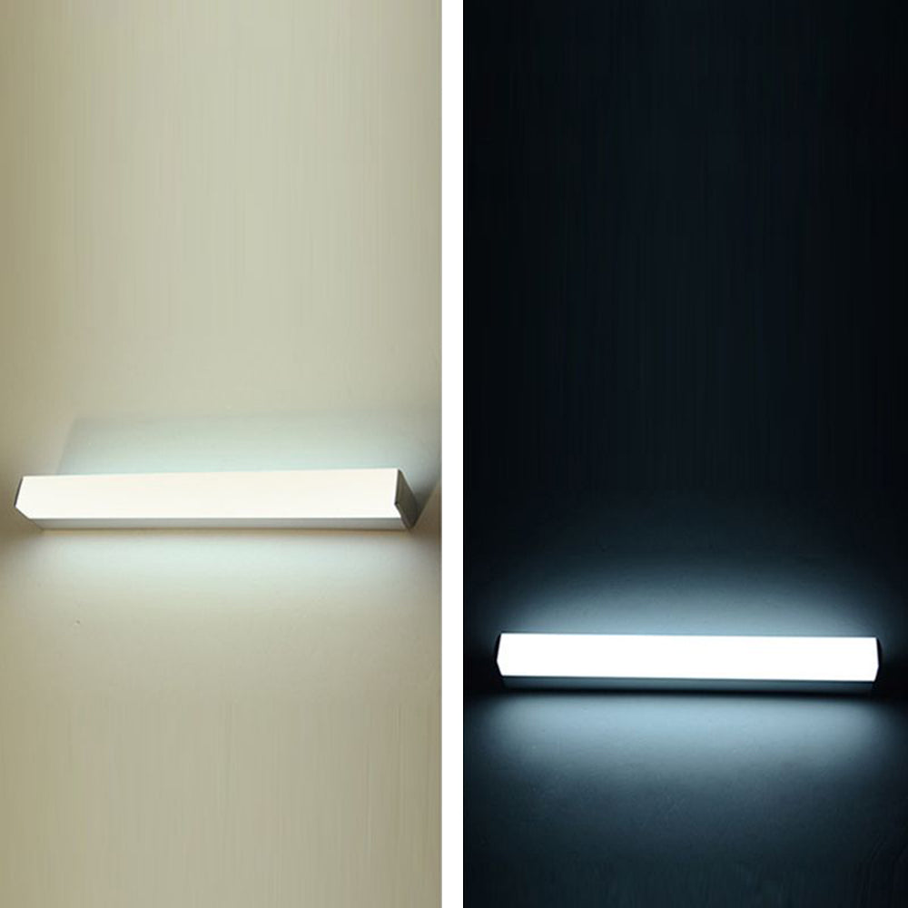 Arisha Moderno Rettangolare Minimalismo LED Applique Metallo Bagno Oro Specchio Bagno