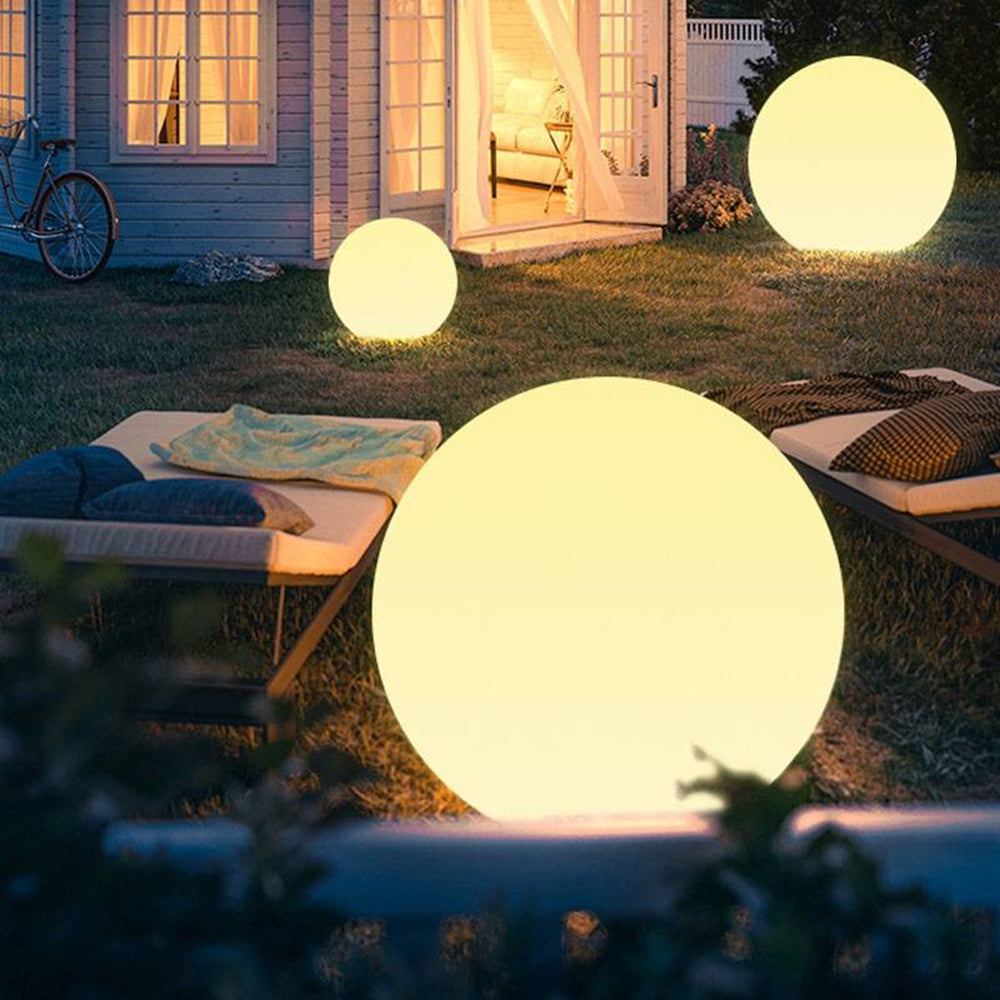 Ray Lampade da Esterno Minimalista Globo LED Resina Giardino