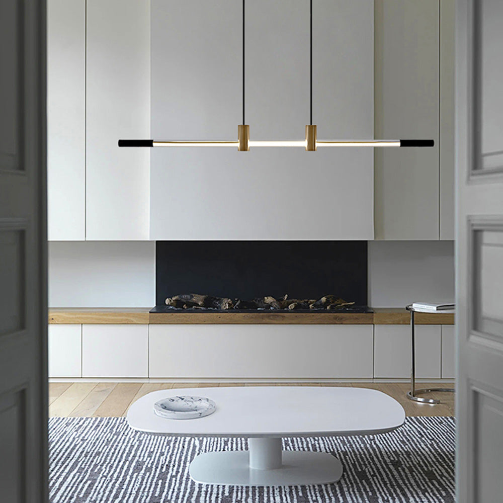 Arisha Minimalista LED Lampade a Sospensione Metallo/Acrilico Lineare Sara da Pranzo/Bar
