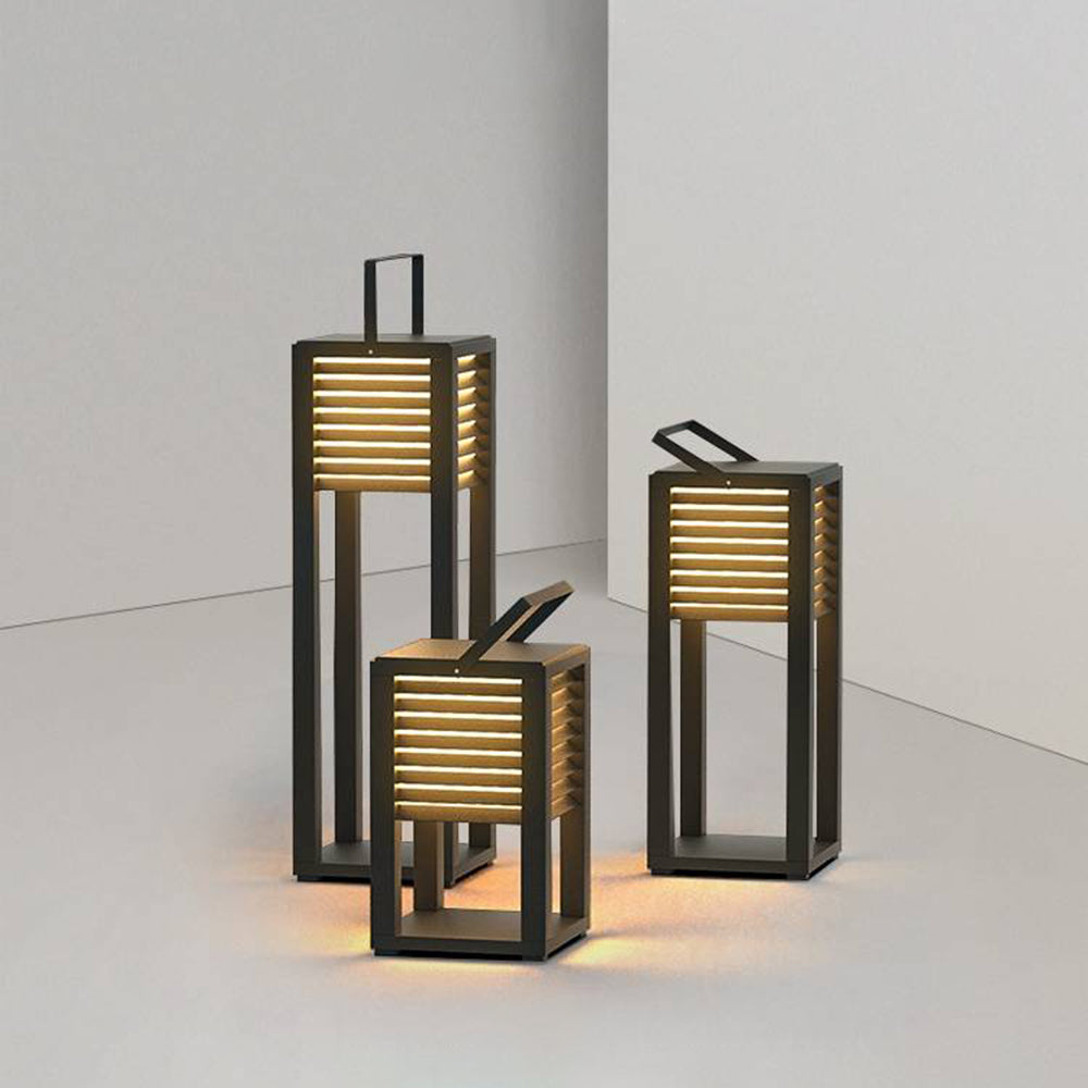 Ray Vintage LED Cubico Metallo Lampade da Esterno