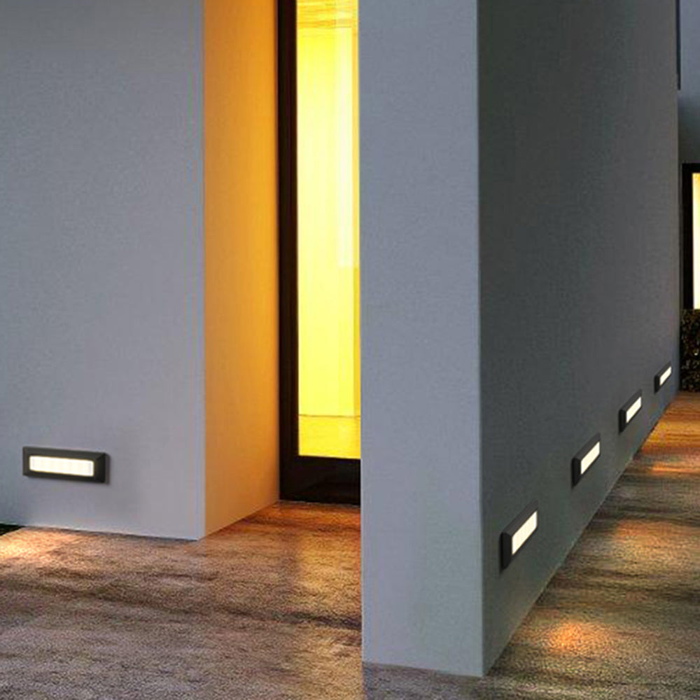 Ray Moderno Elegante Rettangolare Metallo Acrilico Lampade da Esterno Corridoio