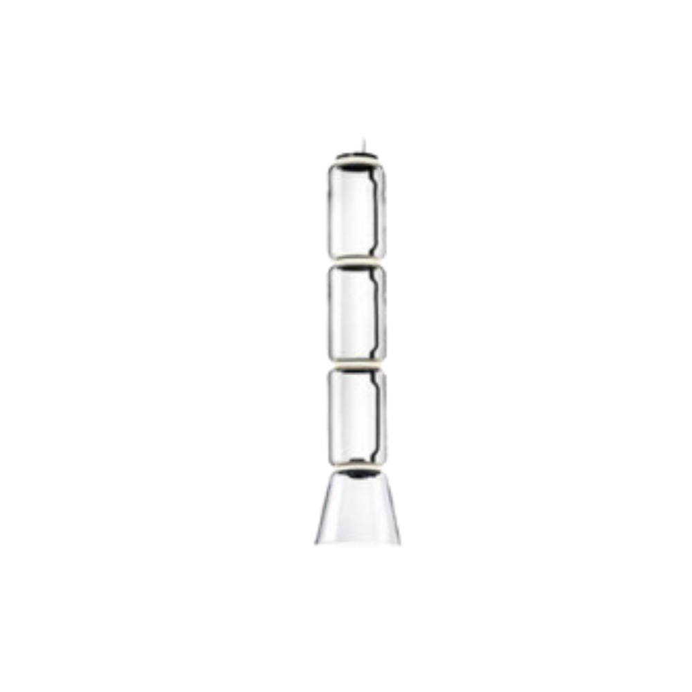 Valentina Minimalista LED Combinazione Lampade a Sospensione Metallo Vetro Nero Soggiorno/Camera da Letto