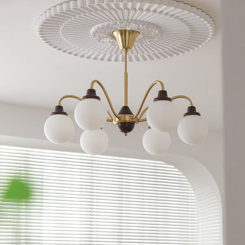 Valentina Francese Metallo/Legno/Vetro Lux Lampadario Cromo/Oro Camera da letto/Soggiorno