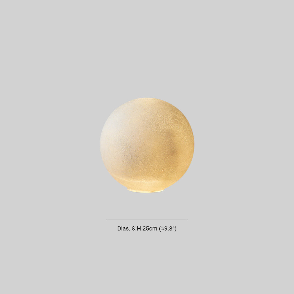 Aria Moderne LED Lampada da Terra Moon Resina Bianco Soggiorno