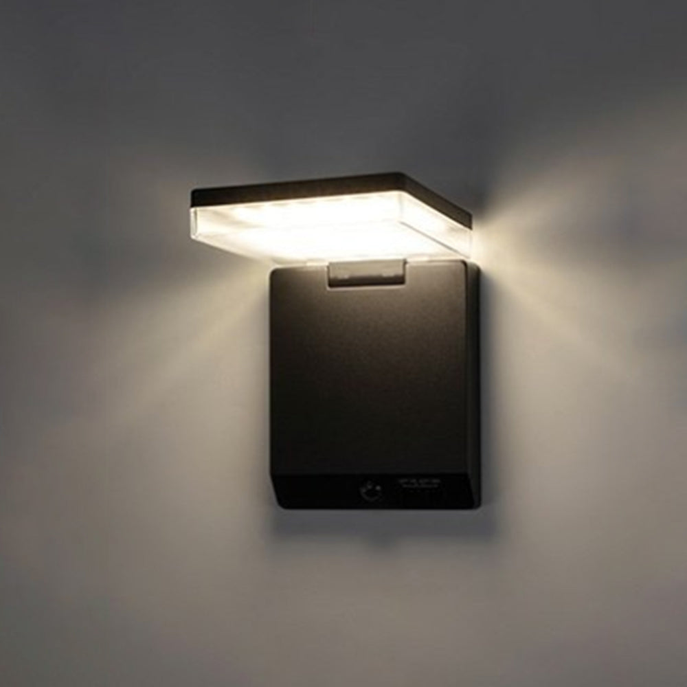 Ray Moderno Sensore ad Angolo Retto Applique da Esterno ad energia Solare