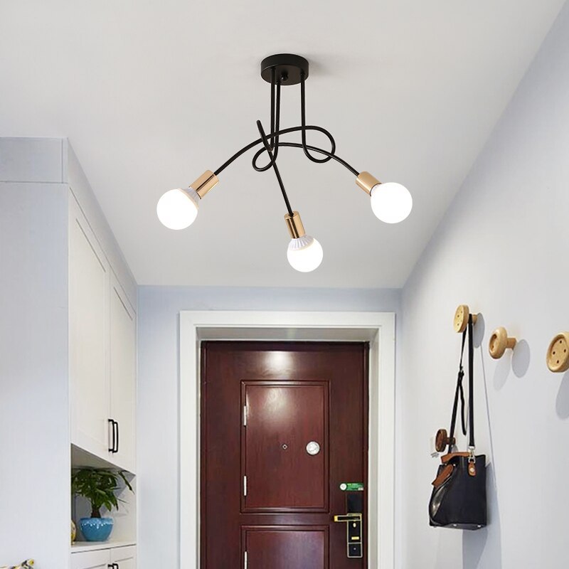 Valentina Moderno LED Speciale Lineare Curva Metallo Plafoniere Sala da Pranzo/Soggiorno