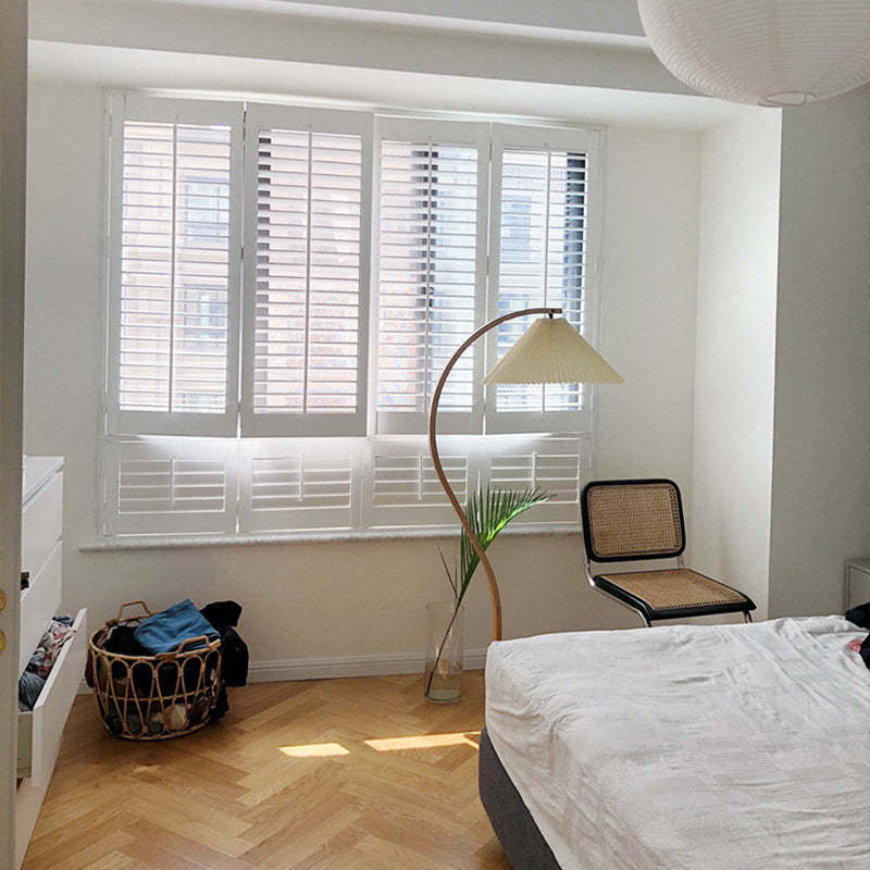 Muto Minimalista LED Lampada da Terra Metallo Legno Arco Soggiorno/Camera da Letto