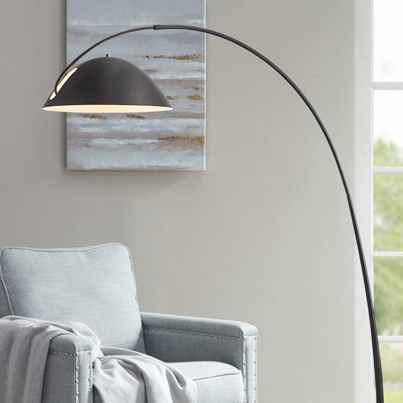 Avi Moderna LED Lampada da Terra Metallo Canna da Pesca Nero Soggiorno/Camera da Letto