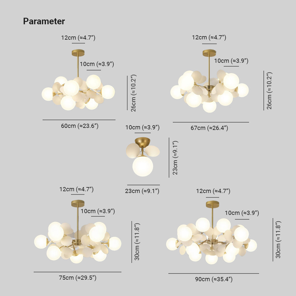 Arisha Moderni Bellissimi Soffitto LED Lampadari Acrilico Vetro