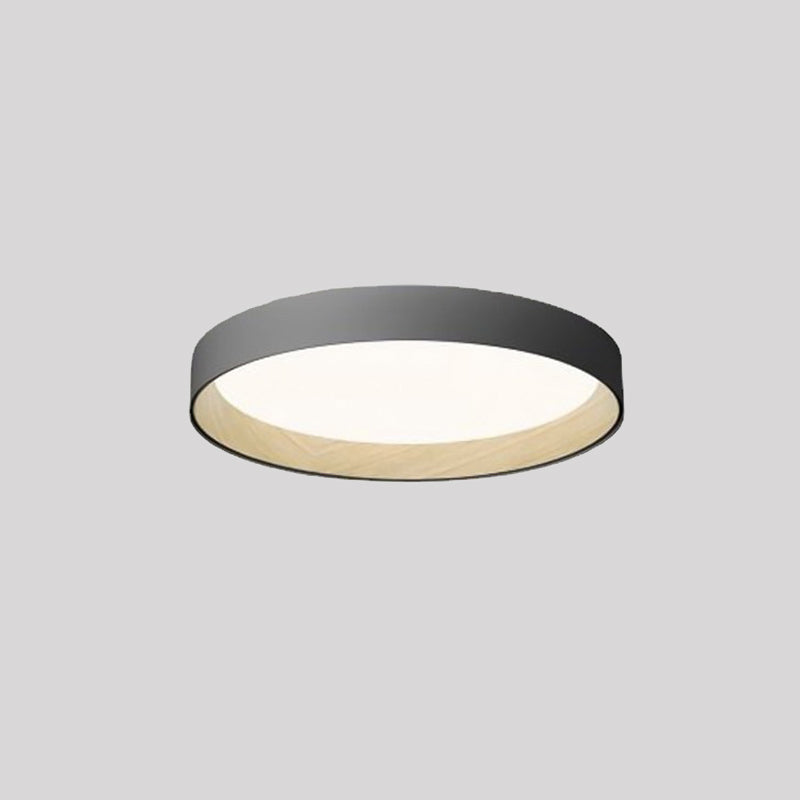 Arisha Moderne LED Plafoniere Metallo Bianca/Grigia/Nera Rotonda